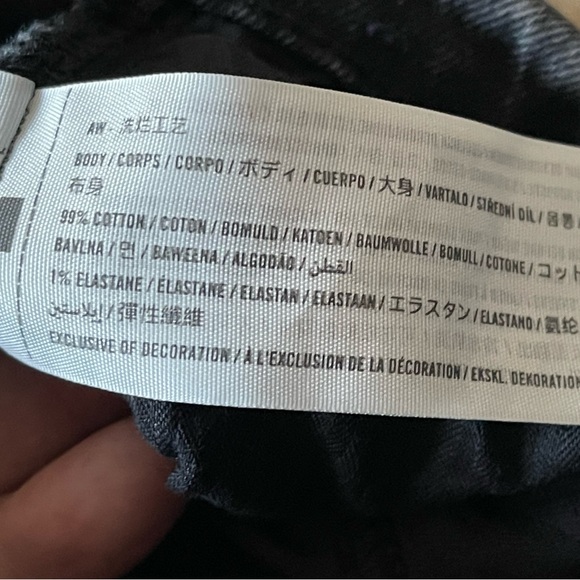 Abercrombie and fitch Curve Love Ultra High Rise Ankle Straight Washed Grey 27 - Picture 15 of 16